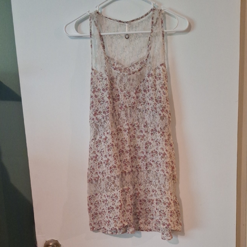 Robin K Tan Gold Camisole Sleeveless Top